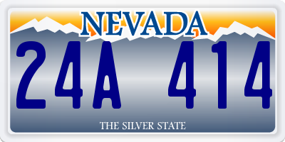 NV license plate 24A414