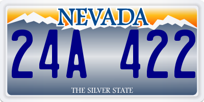 NV license plate 24A422