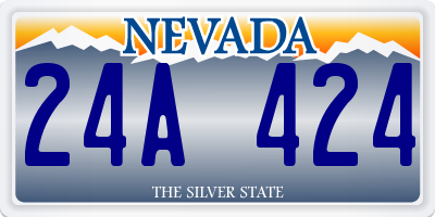 NV license plate 24A424