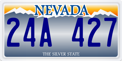 NV license plate 24A427
