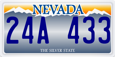 NV license plate 24A433