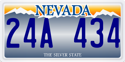 NV license plate 24A434