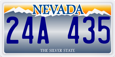 NV license plate 24A435