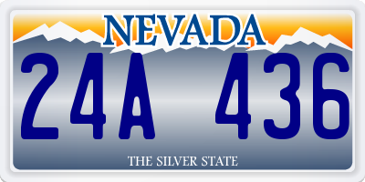 NV license plate 24A436