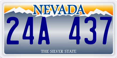 NV license plate 24A437