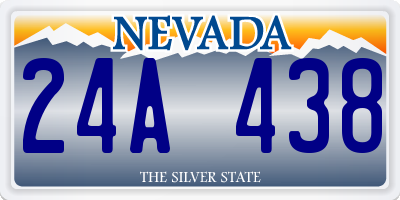 NV license plate 24A438