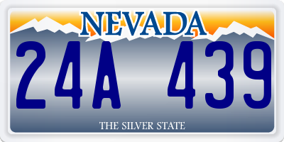 NV license plate 24A439