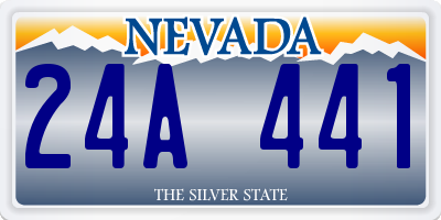 NV license plate 24A441