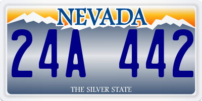 NV license plate 24A442
