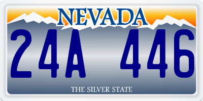 NV license plate 24A446