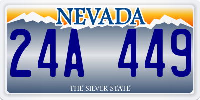 NV license plate 24A449