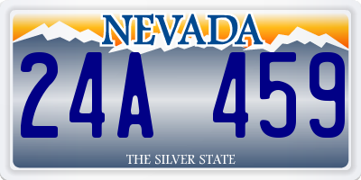 NV license plate 24A459
