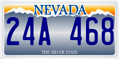 NV license plate 24A468