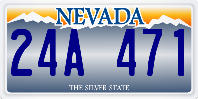 NV license plate 24A471