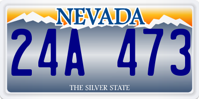 NV license plate 24A473