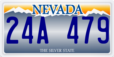 NV license plate 24A479