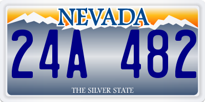 NV license plate 24A482