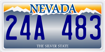 NV license plate 24A483