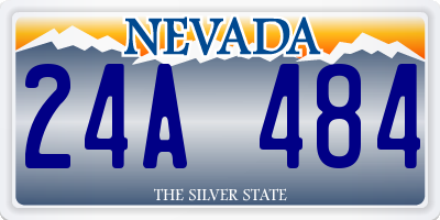 NV license plate 24A484