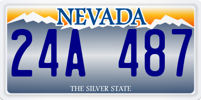 NV license plate 24A487