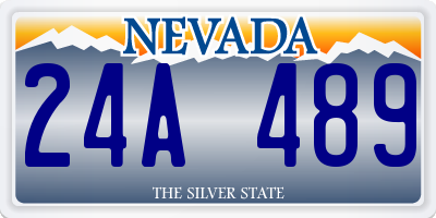 NV license plate 24A489