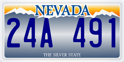NV license plate 24A491