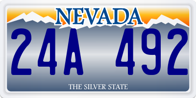 NV license plate 24A492