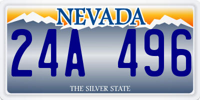 NV license plate 24A496