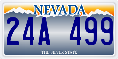 NV license plate 24A499