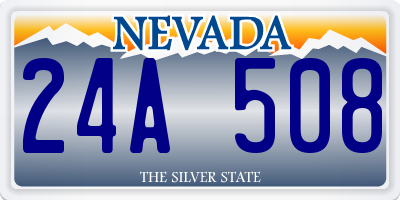 NV license plate 24A508