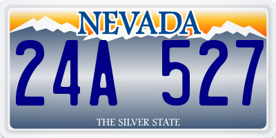 NV license plate 24A527