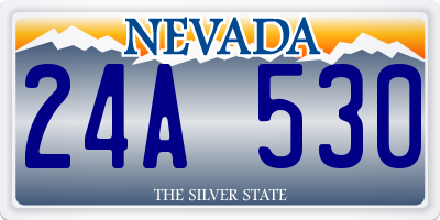 NV license plate 24A530