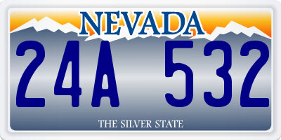 NV license plate 24A532