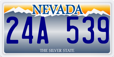 NV license plate 24A539