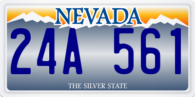 NV license plate 24A561