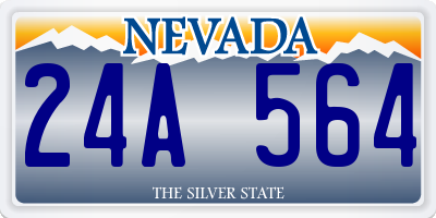 NV license plate 24A564