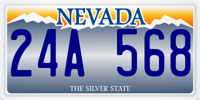 NV license plate 24A568