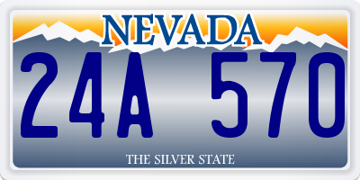 NV license plate 24A570