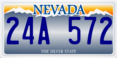 NV license plate 24A572
