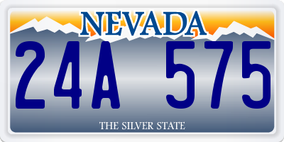 NV license plate 24A575