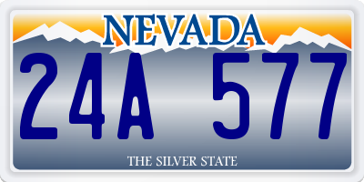 NV license plate 24A577
