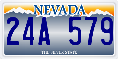 NV license plate 24A579