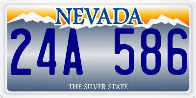 NV license plate 24A586