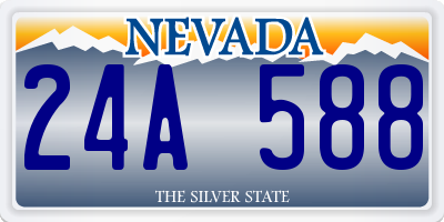 NV license plate 24A588