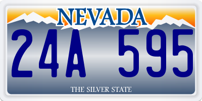 NV license plate 24A595