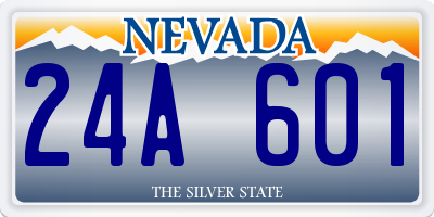 NV license plate 24A601