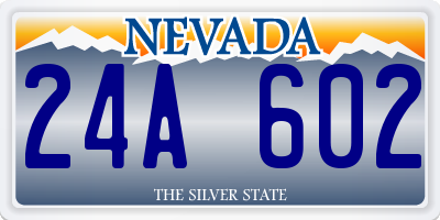 NV license plate 24A602