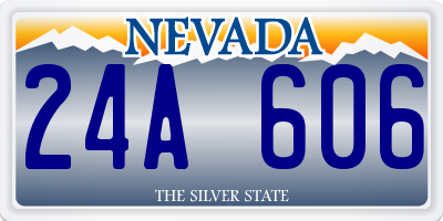 NV license plate 24A606