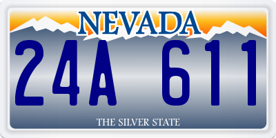 NV license plate 24A611