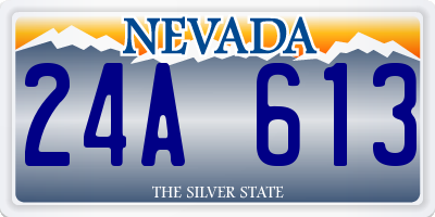 NV license plate 24A613